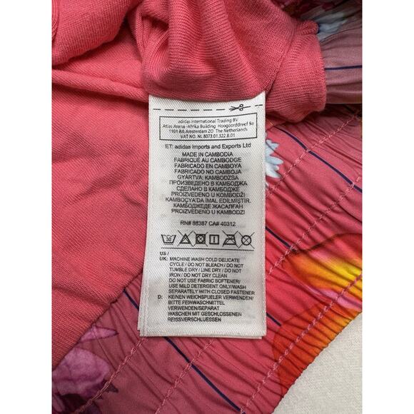 Adidas Youth Medium Floral Zip Track Jacket Excellent Condition - Picture 5 of 7